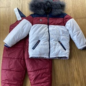 Bosco Girl Winter Ski Jacket Pants Snowbib Snowsuit Outfit Set Size 4